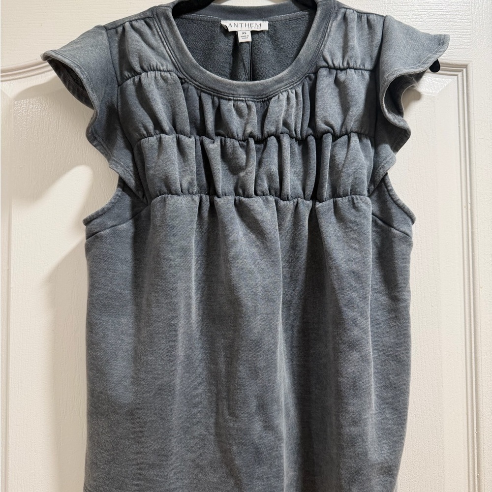 Anthem the Label Top with Ruffle Details